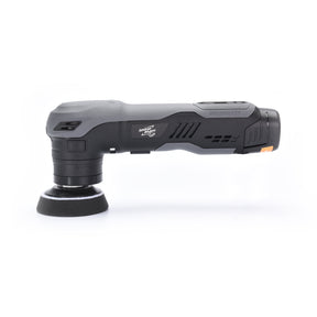 SHINEMATE EB210 Lucidatrice Rotativa Cordless vista laterale orizzontale, progettata per una lucidatura efficace e professionale nei lavori di detailing auto.