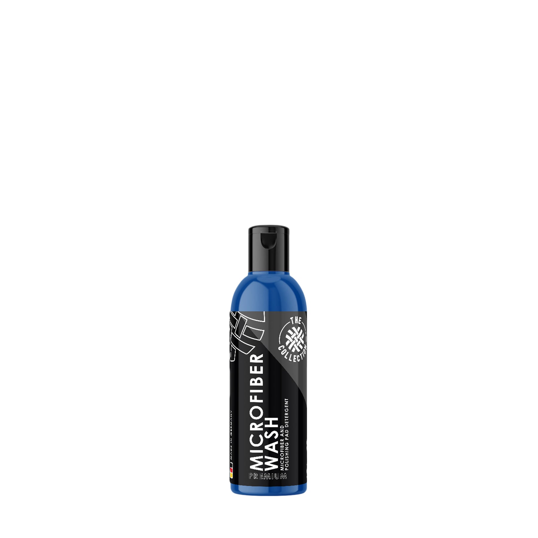 Flacone da 250 ml di Microfiber Wash "The Collection" in una confezione compatta e pratica.