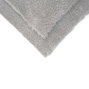 Dettaglio angolare del panno Ultrasoft Buffing 350 in microfibra grigia.